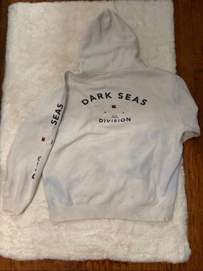 Dark Seas Division Tie Die Men's White Logo Hoodie